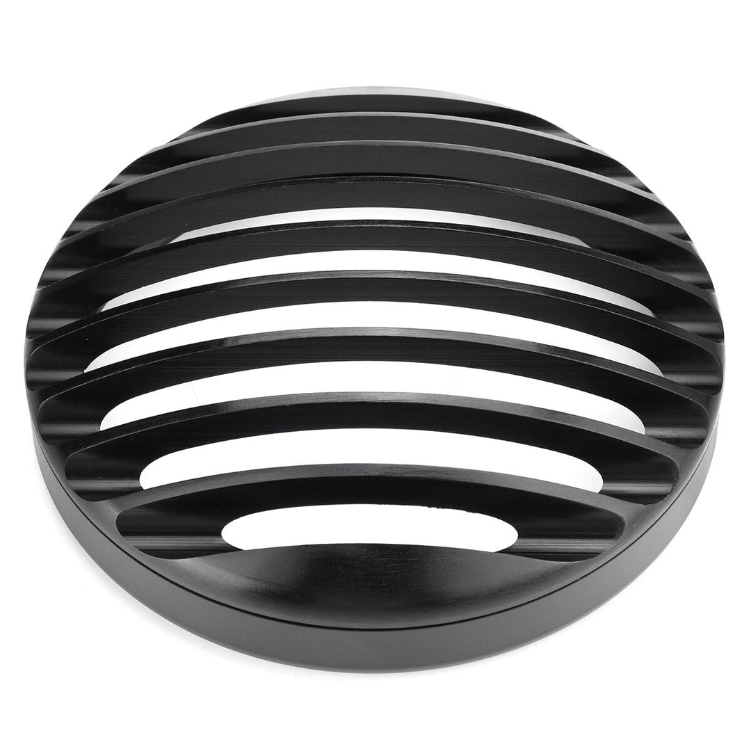 5.75 inch Headlight Cover Light Grill Guard Black Universal For Cafe Racer Chopper Image 10