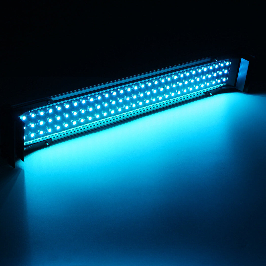 55-60cm Aquarium tank light RGB 15W 5050 90smd With remote control Retractable 58cm long Suitable Image 5