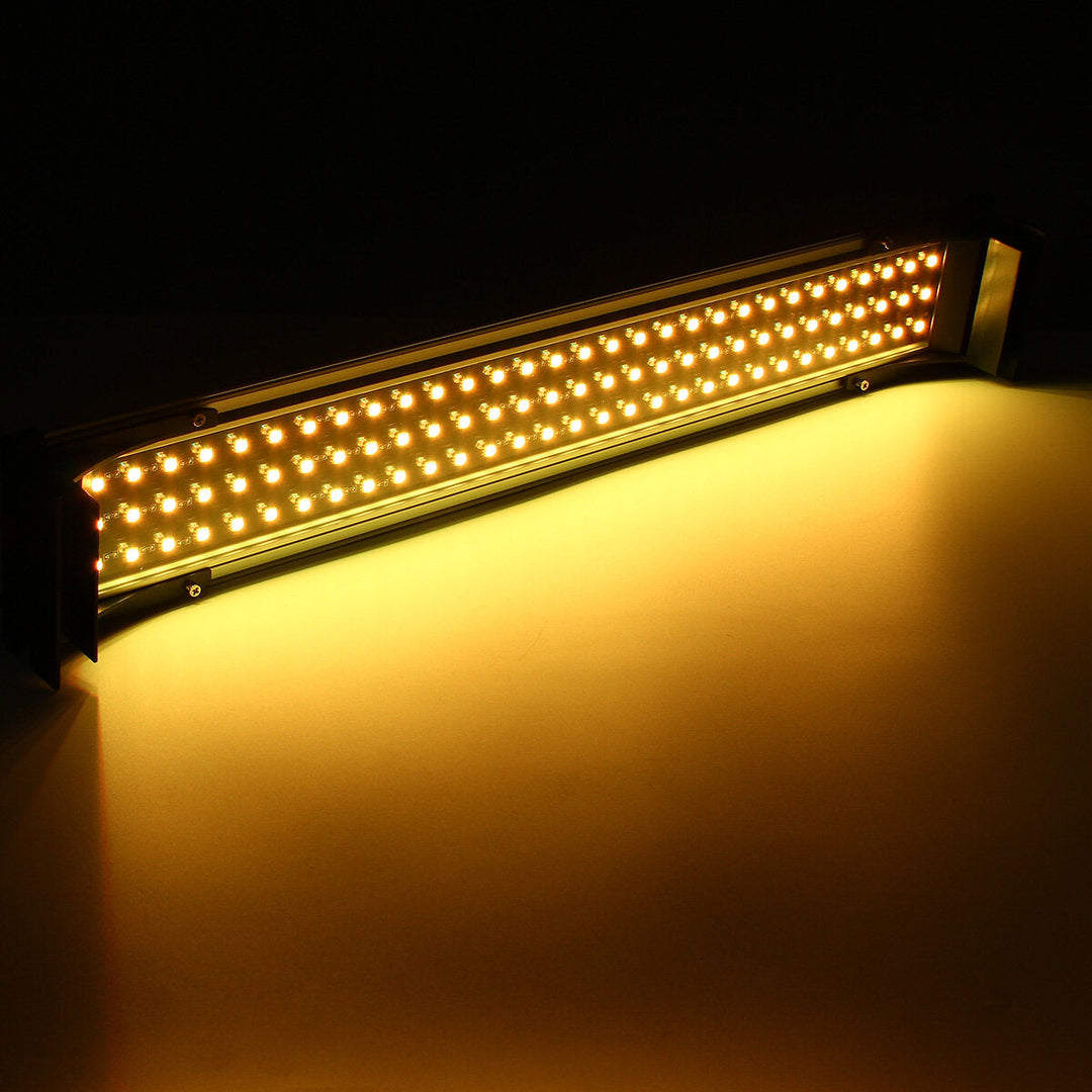 55-60cm Aquarium tank light RGB 15W 5050 90smd With remote control Retractable 58cm long Suitable Image 8