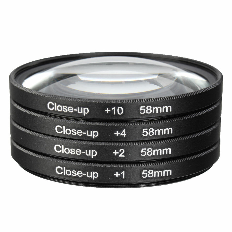 58mm Macro Close Up Filter Lens Kit +1 +2 +4 +10 for 58mm Camera Lens Image 1