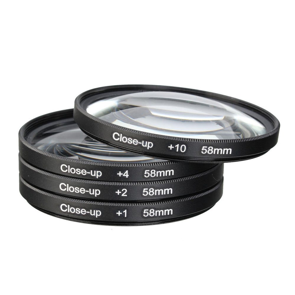 58mm Macro Close Up Filter Lens Kit +1 +2 +4 +10 for 58mm Camera Lens Image 2