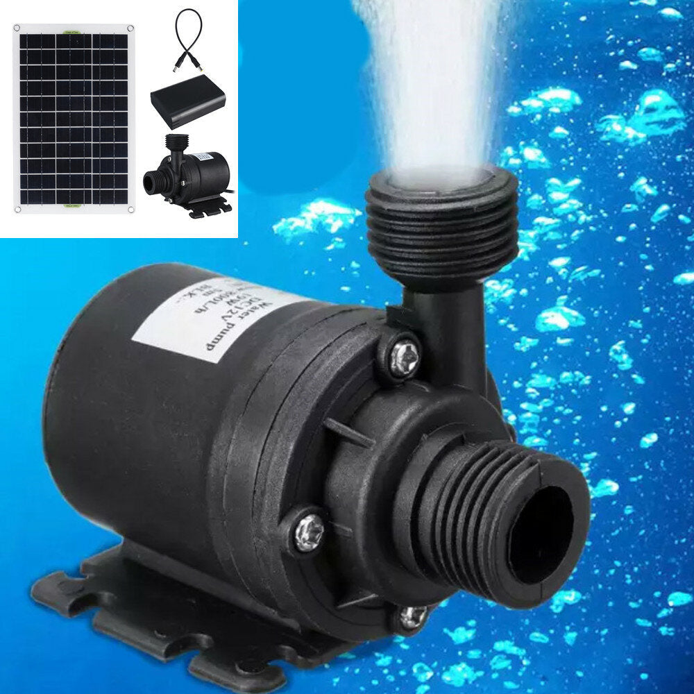 50W 800L,H Solar Panel Powered Water Pump Pond Garden Water Submersibles Aquarium Pumps Accessory Image 4