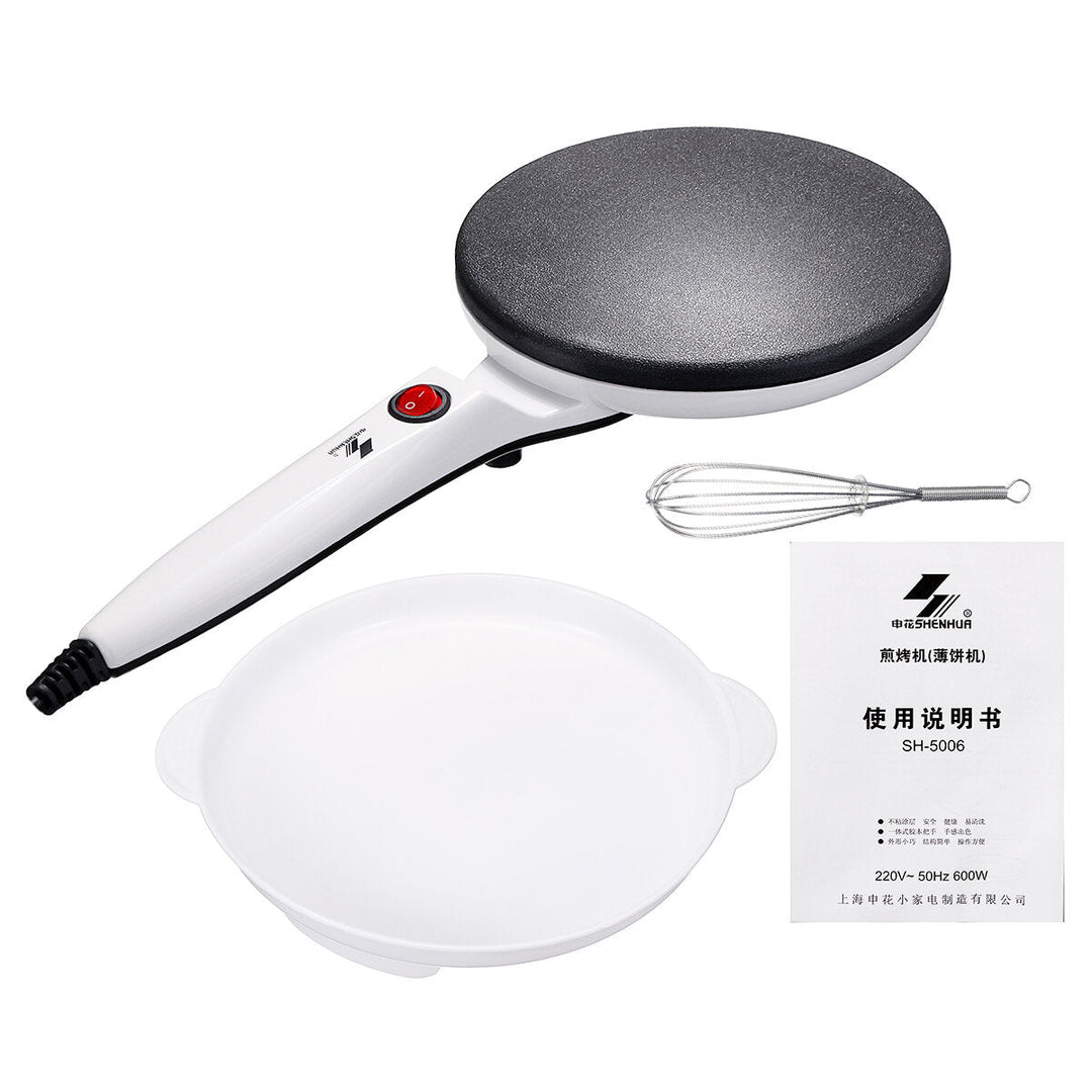 600W Electric Pancake Crepe Waffle Maker Machine Baking Tray Egg Beater Home Kitchen Tool Image 5