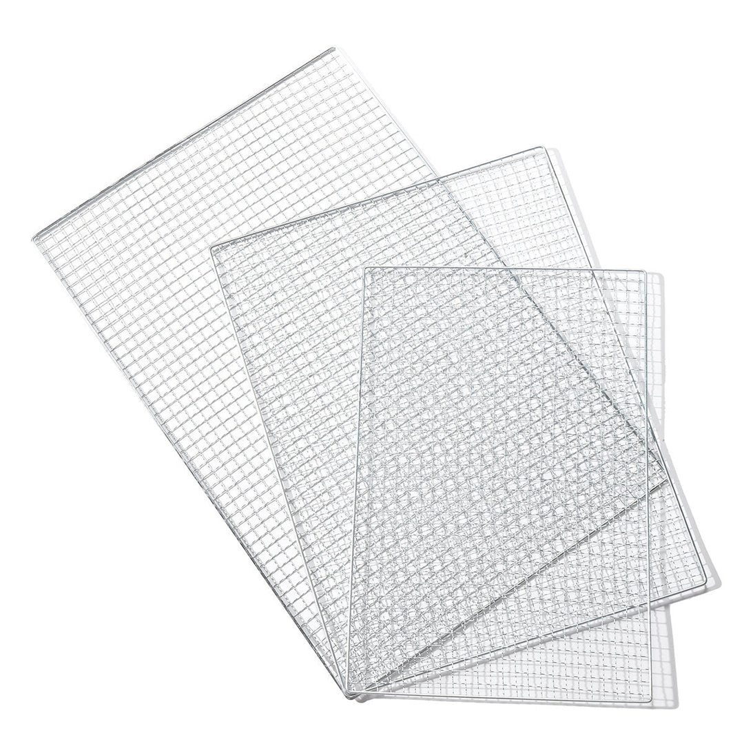 5Pcs,Set BBQ Grill Net Fish Vegetable Barbecue Steel Grid Grilling Cooking Tools Image 5