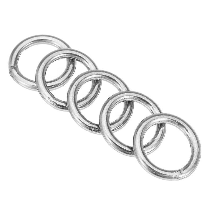 5Pcs 3x20mm 304 Stainless Steel Round O Ring Welded Marine Rigging Strapping Hardware Image 5