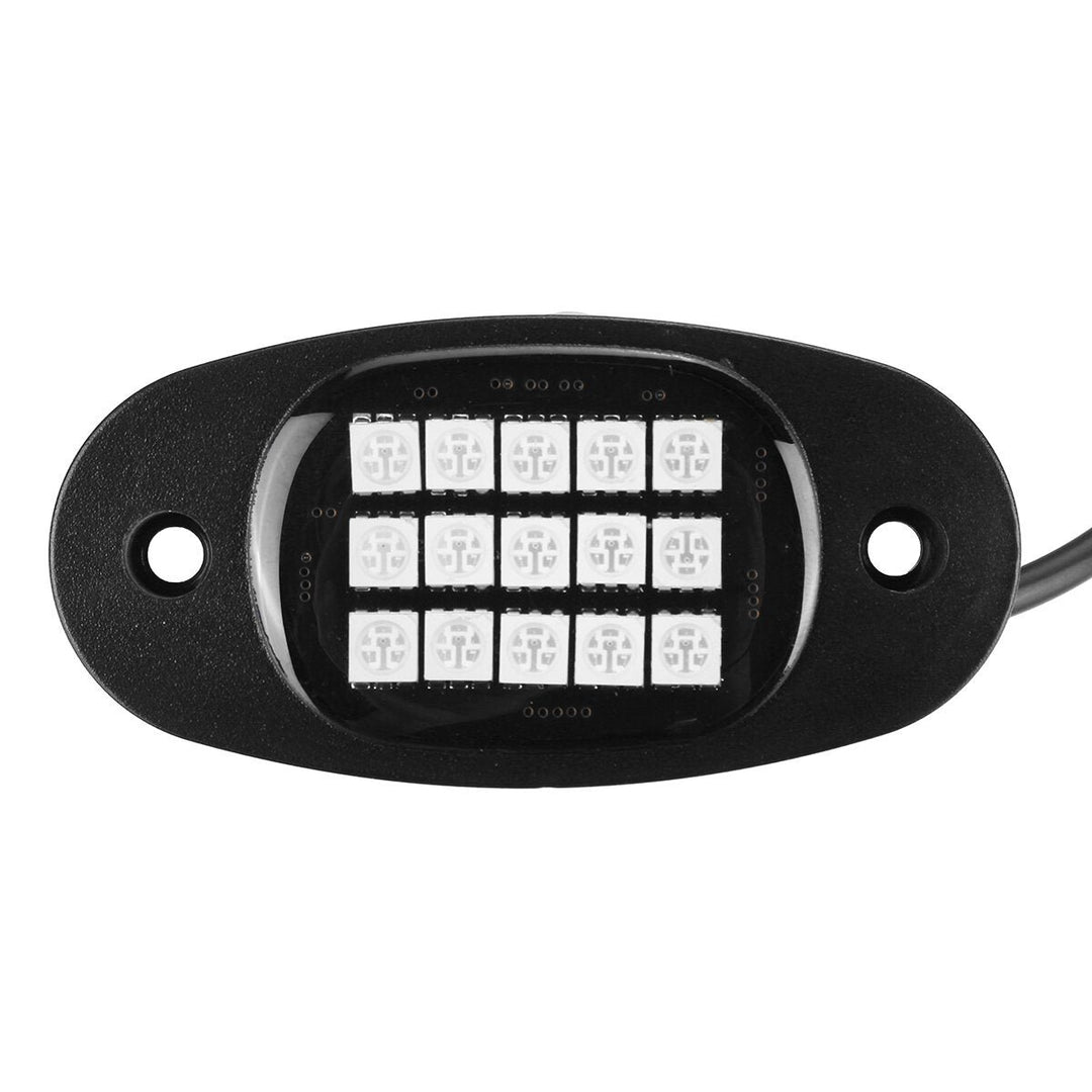 6-in-1 RGB LED Rock Light Fender Underbody Atmosphere Lamp Remote bluetooth APP Image 3