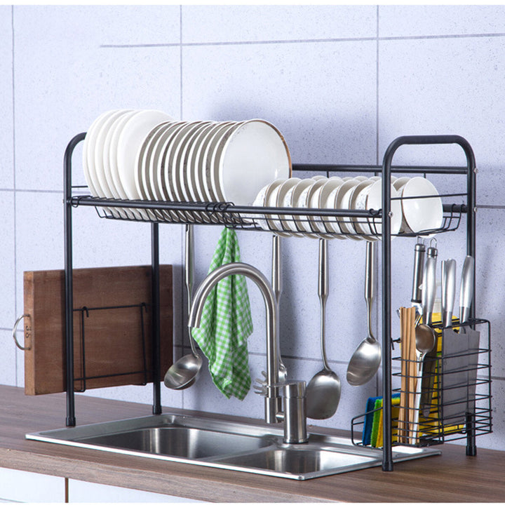 60,70,80,90cm 304 Stainless Steel Single Layer Rack Shelf Storage for Kitchen Dishes Arrangement Image 2