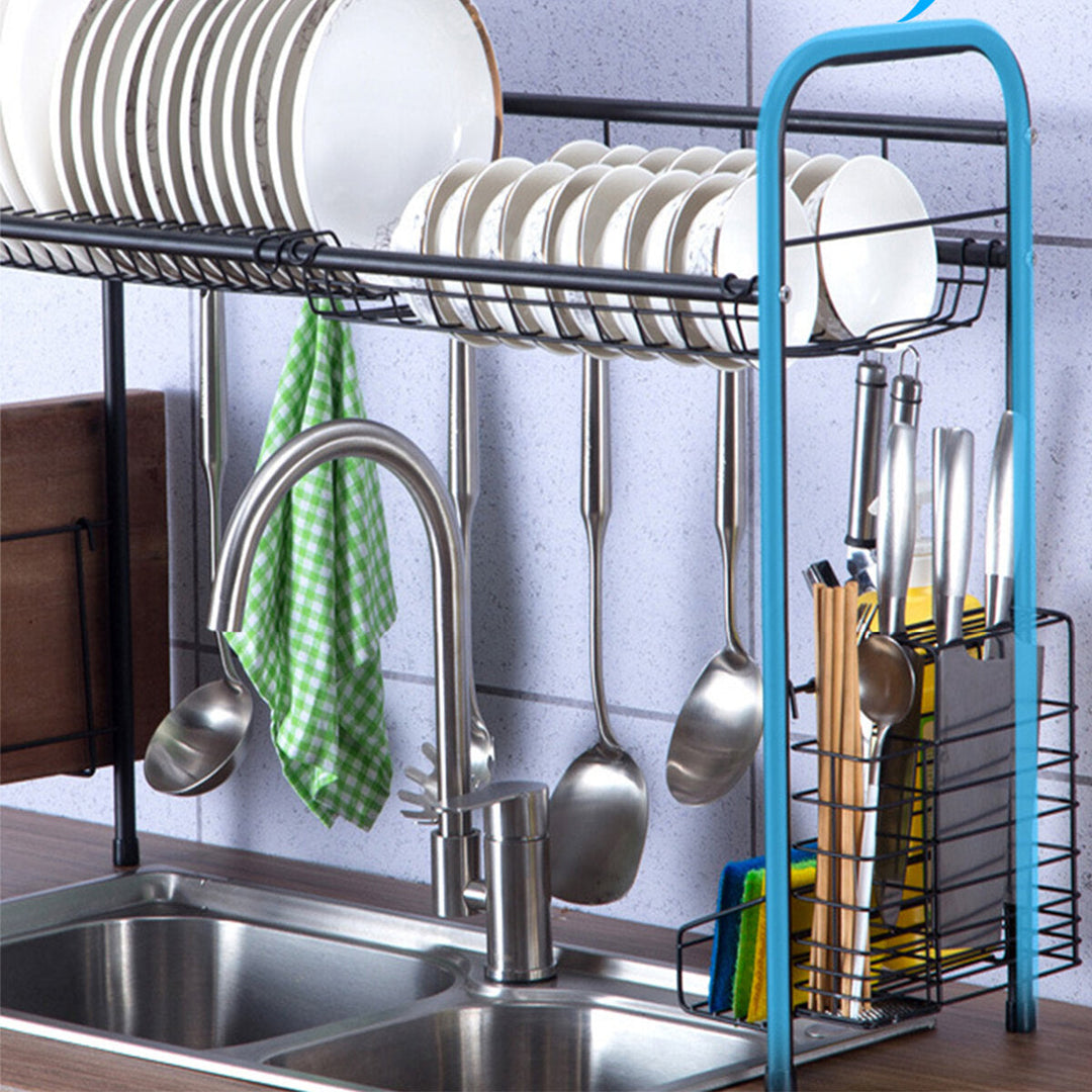 60,70,80,90cm 304 Stainless Steel Single Layer Rack Shelf Storage for Kitchen Dishes Arrangement Image 5