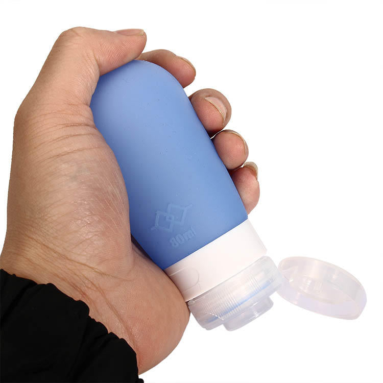 60 And 80ml Bathroom Portable Travel Silica Gel Box Shampoo Bottles Lotion Container Image 10