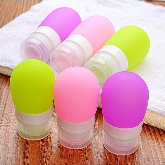 60 And 80ml Bathroom Portable Travel Silica Gel Box Shampoo Bottles Lotion Container Image 11