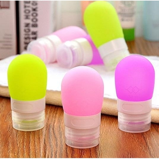 60 And 80ml Bathroom Portable Travel Silica Gel Box Shampoo Bottles Lotion Container Image 12