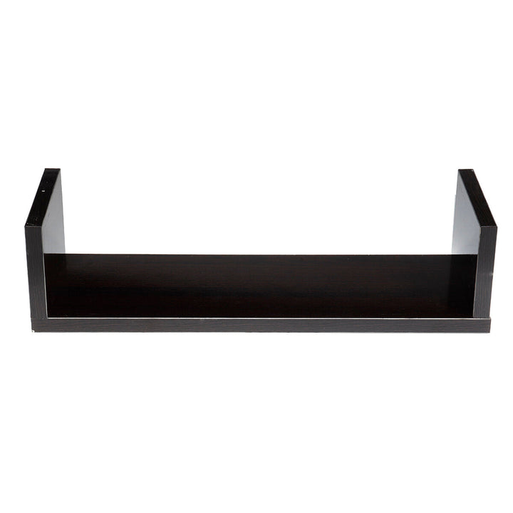 60X15cm High Gloss U-shaped Wall Shelf Bracket Floating Shelves Home Decorative Cube Image 3