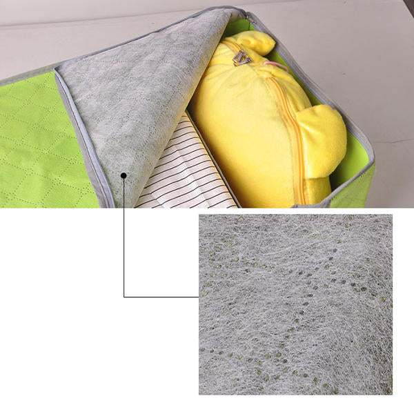 60x35x35cm Non Woven Clothes Quilt Storage Bag Dustproof Moisture Proof Organizer Bag with Zipper Image 8