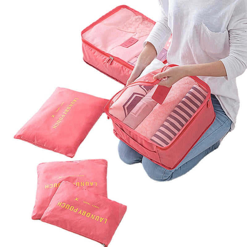 6Pcs Waterproof Clothes Storage Bag Outdoor Travel Bag Luggage Bag Packing Bag Image 2