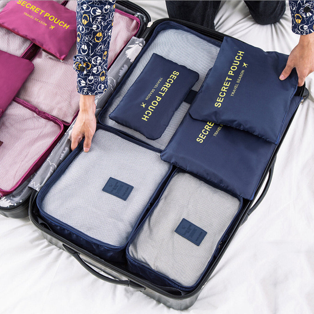 6Pcs Waterproof Clothes Storage Bag Outdoor Travel Bag Luggage Bag Packing Bag Image 7