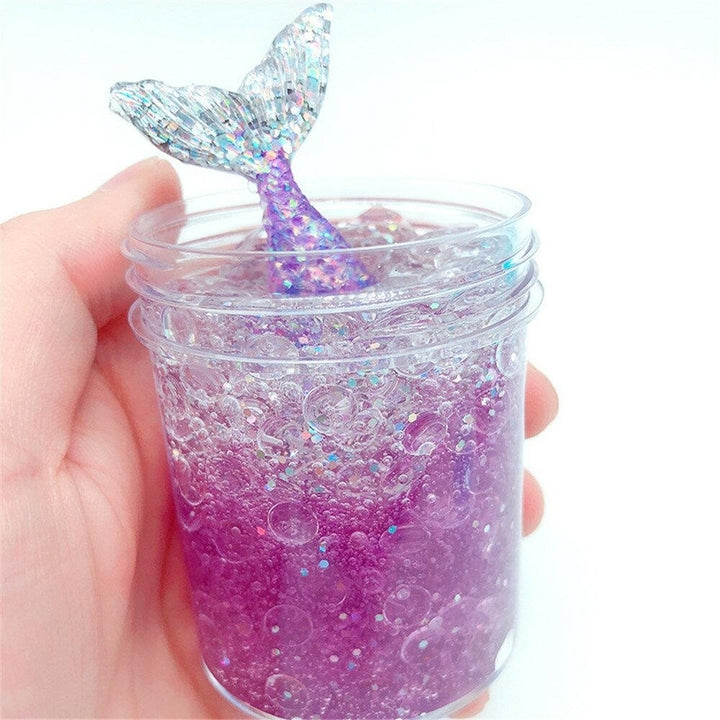 60ML Fishtail Slime Toy For Children Crystal Decompression Mud DIY Gift Stress Reliever,DTTT Image 1