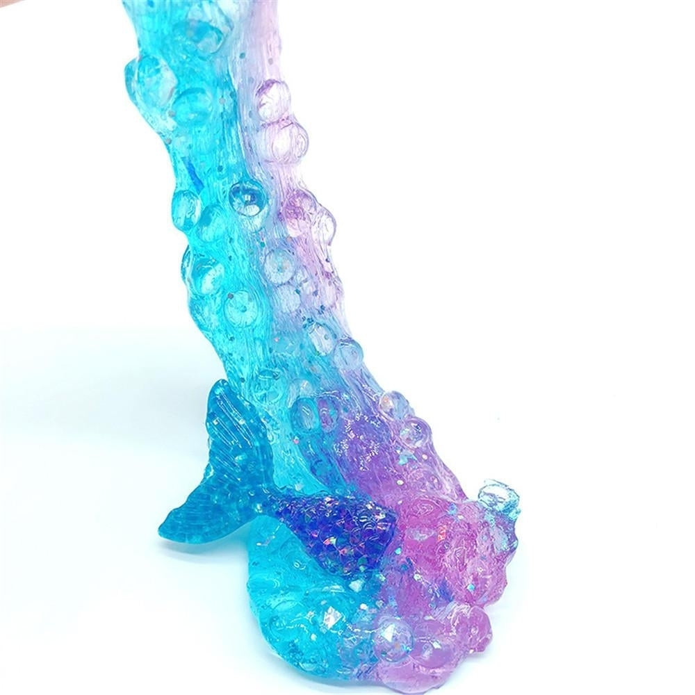 60ML Fishtail Slime Toy For Children Crystal Decompression Mud DIY Gift Stress Reliever,DTTT Image 3