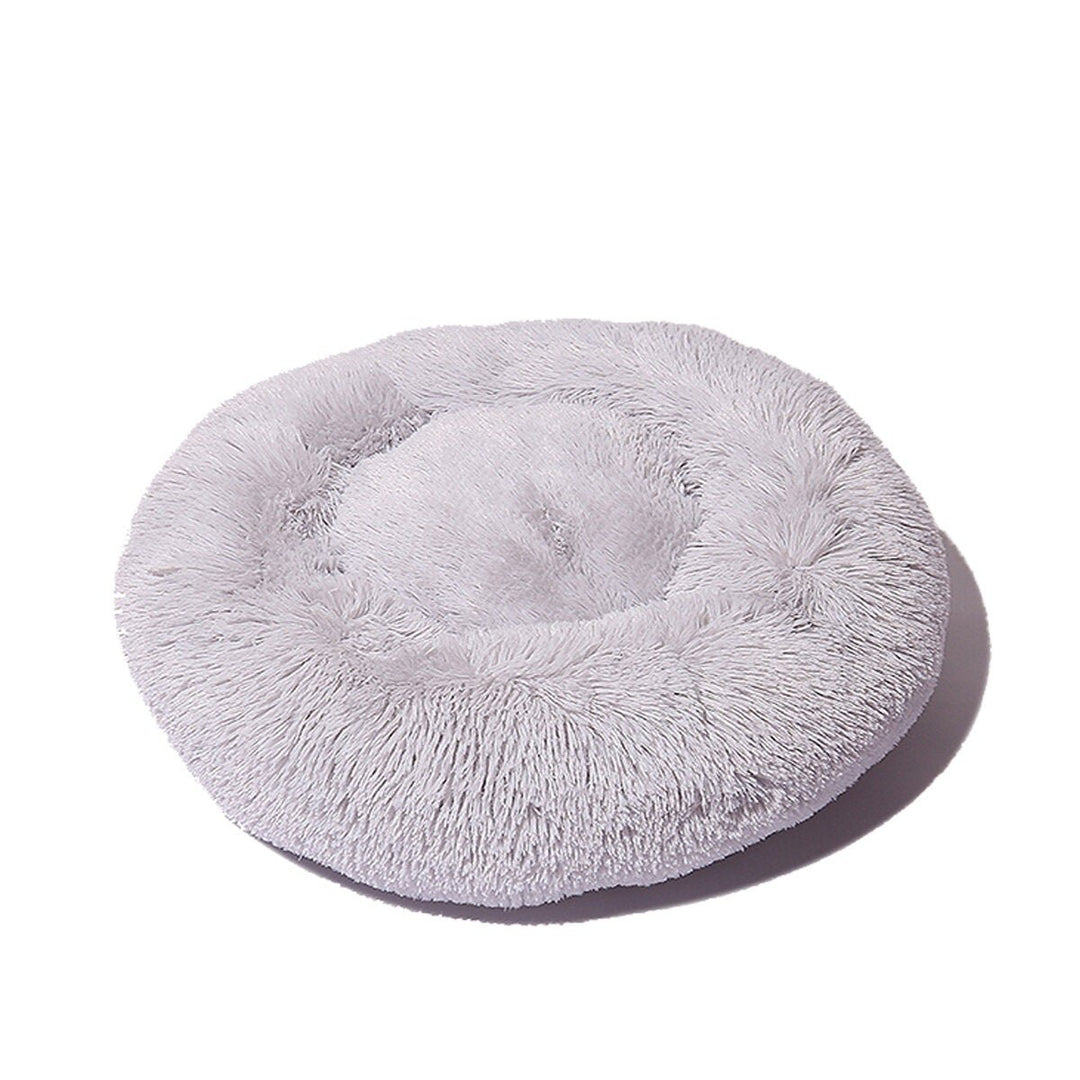 60cm Plush Fluffy Soft Pet Bed for Cats and Dogs Calming Bed Pad Soft Mat Home Image 1