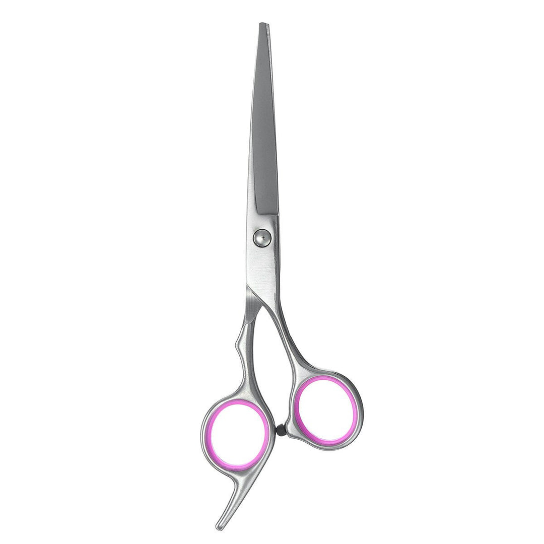 6Pcs Stainless Pet Dog Cat Hair Grooming Scissors Cutting Curved Thinning Shears Image 8