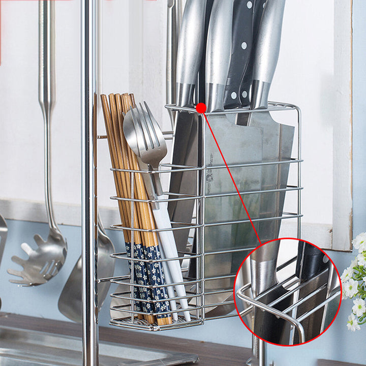 64,74,84,94cm Stainless Steel Rack Shelf Double Layers Storage for Kitchen Dishes Arrangement Image 5