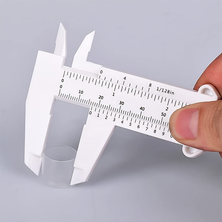 6Inch 150mm Mini Vernier Caliper Double Scale Plastic Measuring Tool 2pcs Image 5