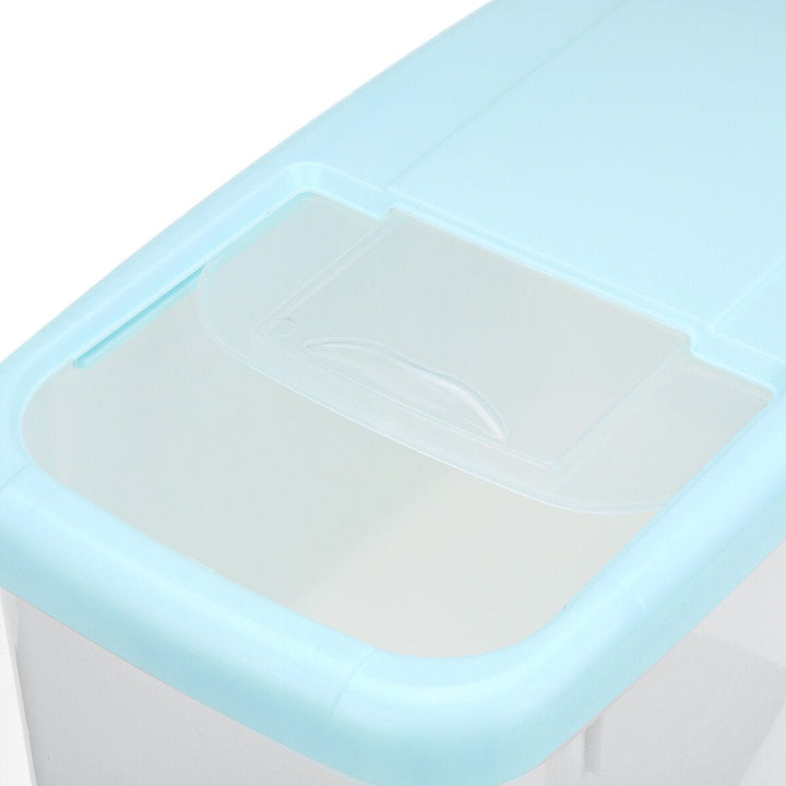 7.5,10KG Plastic Cereal Dispenser Storage Box Kitchen Food Grain Rice Container Image 4