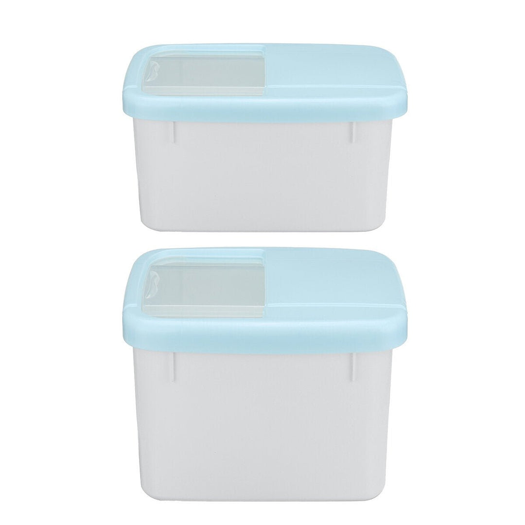 7.5,10KG Plastic Cereal Dispenser Storage Box Kitchen Food Grain Rice Container Image 6