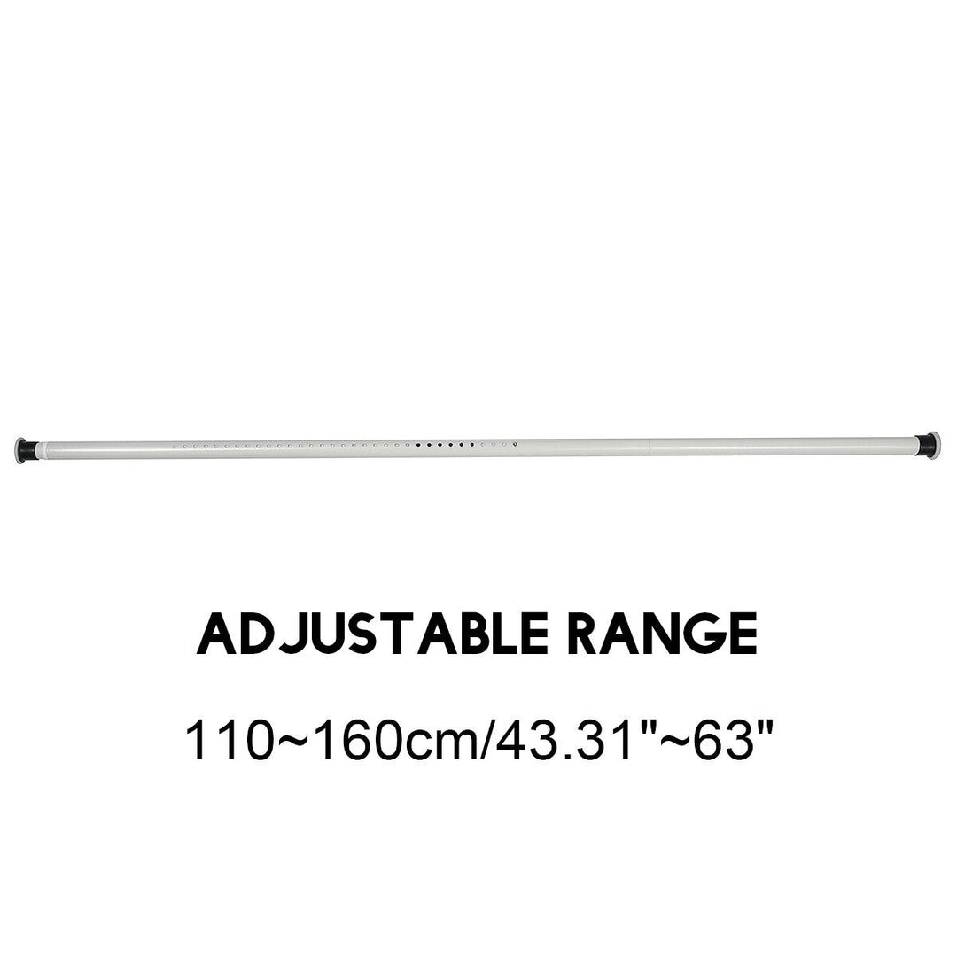 70-410CM Extendable Shower Curtain Pole Rail Telescopic Clothes Curtain Rod Pole Image 1