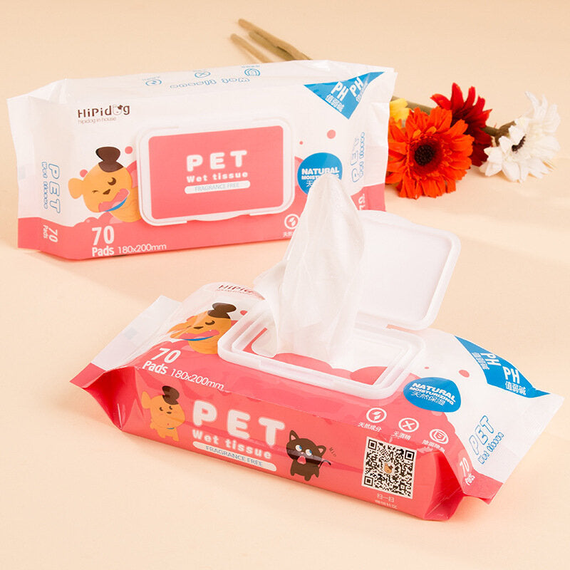 70 Pieces Pet Special Wipes Cats And Dogs Wipes Clean Pet Wipes Summer Puppy Supplies Image 5