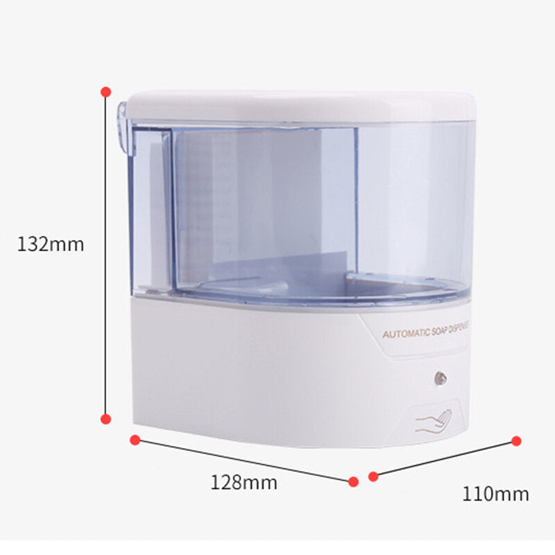 700ML Automatic Sensor Soap Foam Liquid Dispenser Touch Free Wall Mounted Soap Sanitizer Pump Image 8