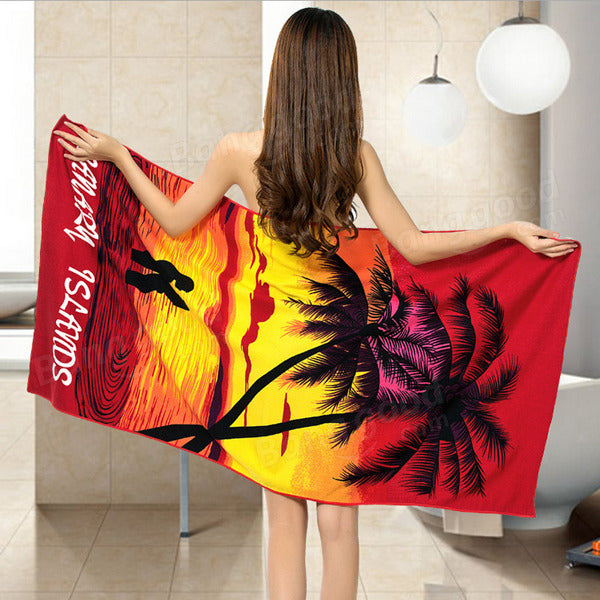 70x150cm Coconut Trees Amorous Feelings Quick Dry Beach Towels Absorbent Microfiber Bath Towel Image 5