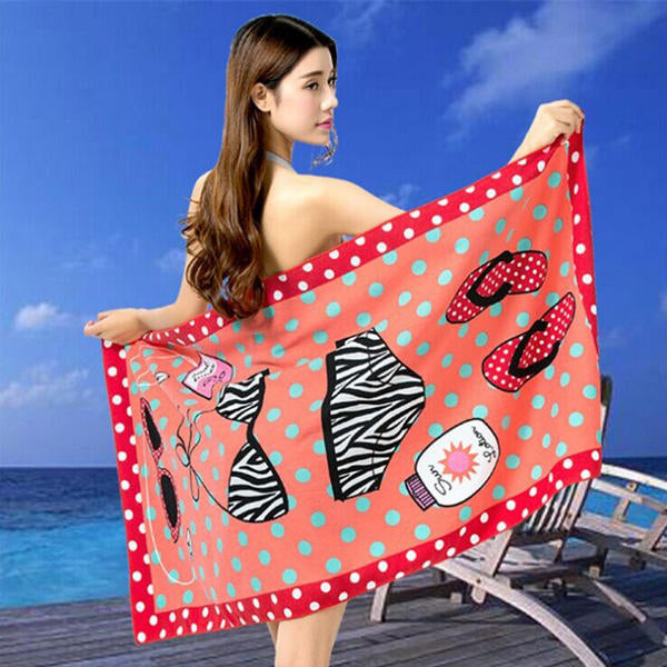 70x150cm Colorful Cartoon Printing Quick Dry Beach Towels Absorbent Microfiber Bath Towel Image 5