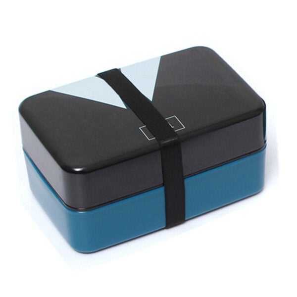 730ml 2 Tier Plastic Lovely Lunch Box Belt Bento Box Sushi Lunch Box Food Container Image 1