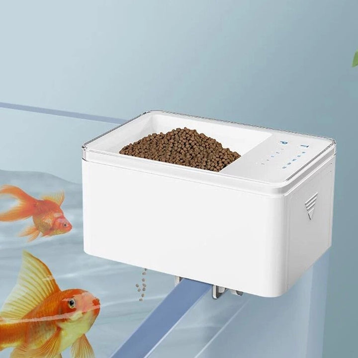 70ml Pet Feeding Fish Food Dispenser Digital Autoxic Fish Feeder LED Aquarium for Fish Tank Image 3