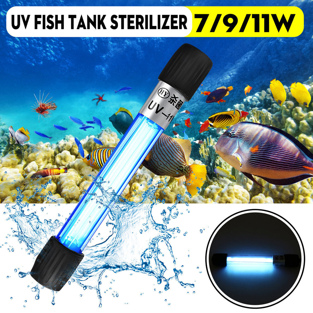 7W,9W,11W Submersible Lamp Aquarium Tank Fish UV Light Sterilizer Water Clean Image 5