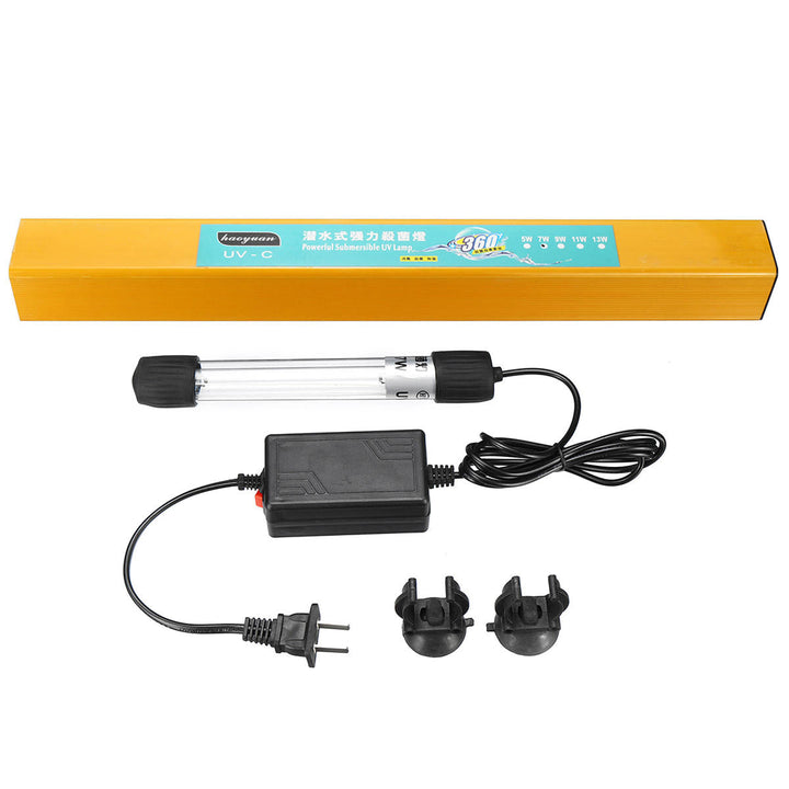 7W,9W,11W Submersible Lamp Aquarium Tank Fish UV Light Sterilizer Water Clean Image 6