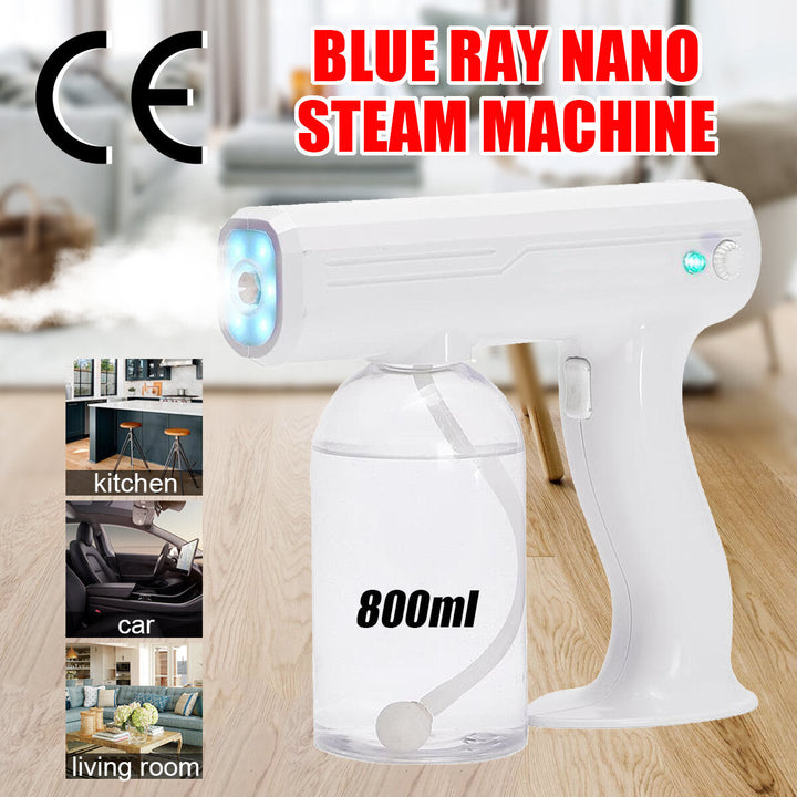 800ML CE Wireless Sprayer Machine Blue Light Nano Steam Spray Guun Disinfection Spray Sterilizer Image 3