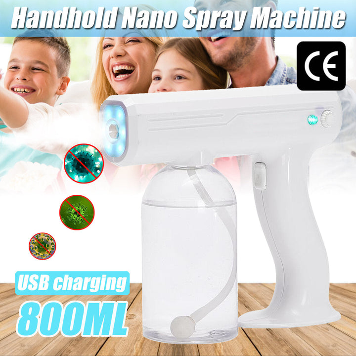 800ML CE Wireless Sprayer Machine Blue Light Nano Steam Spray Guun Disinfection Spray Sterilizer Image 6