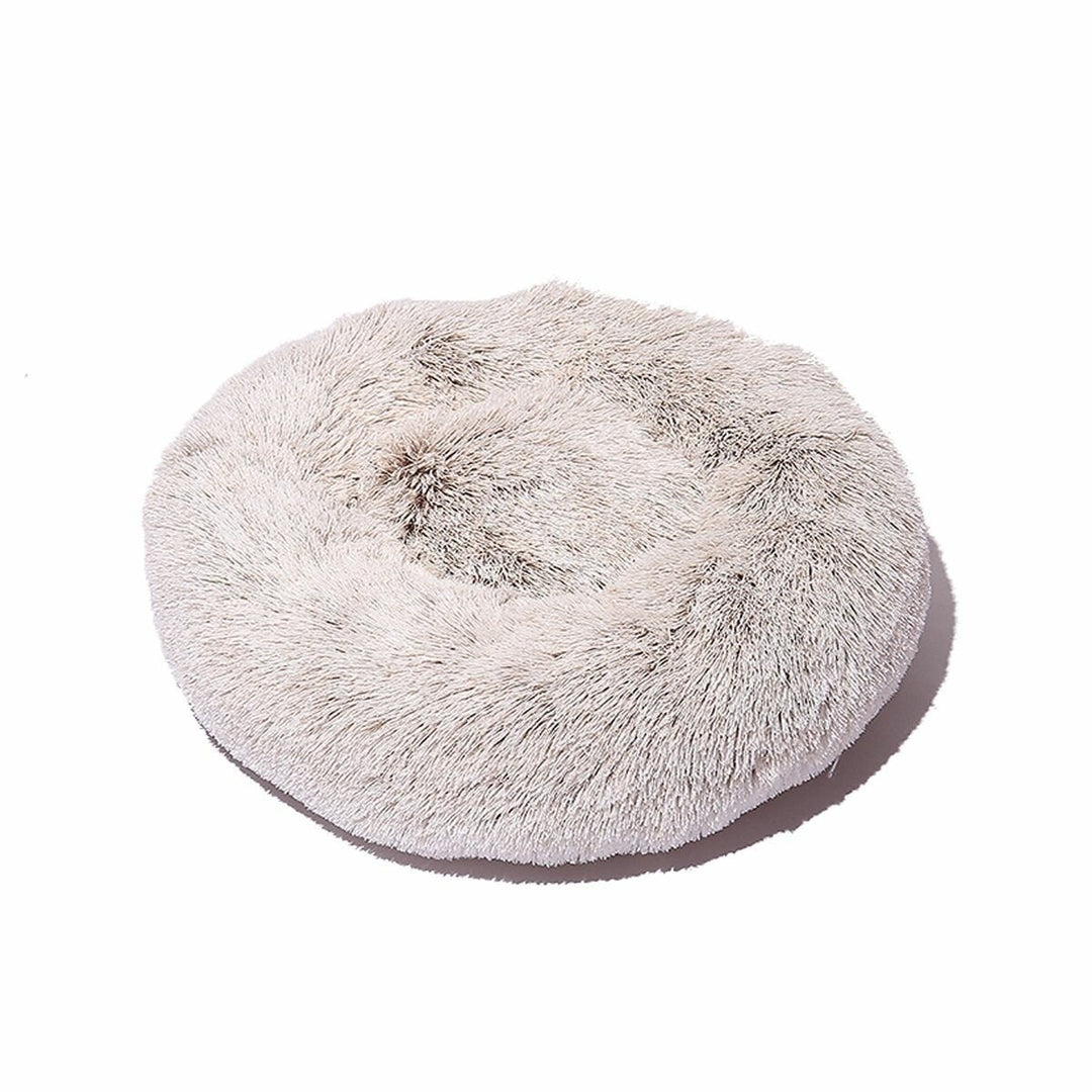 80cm Plush Fluffy Soft Pet Bed for Cats and Dogs Calming Bed Pad Soft Mat Home Image 1