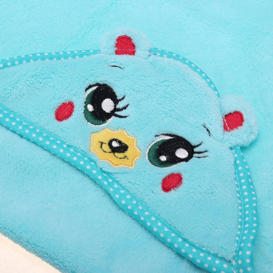 Absorbent Towel Pet Dog Cat Cute Bear Design Nightgown Bathrobe Pajamas Puppy Bath Warm Blanket Image 2