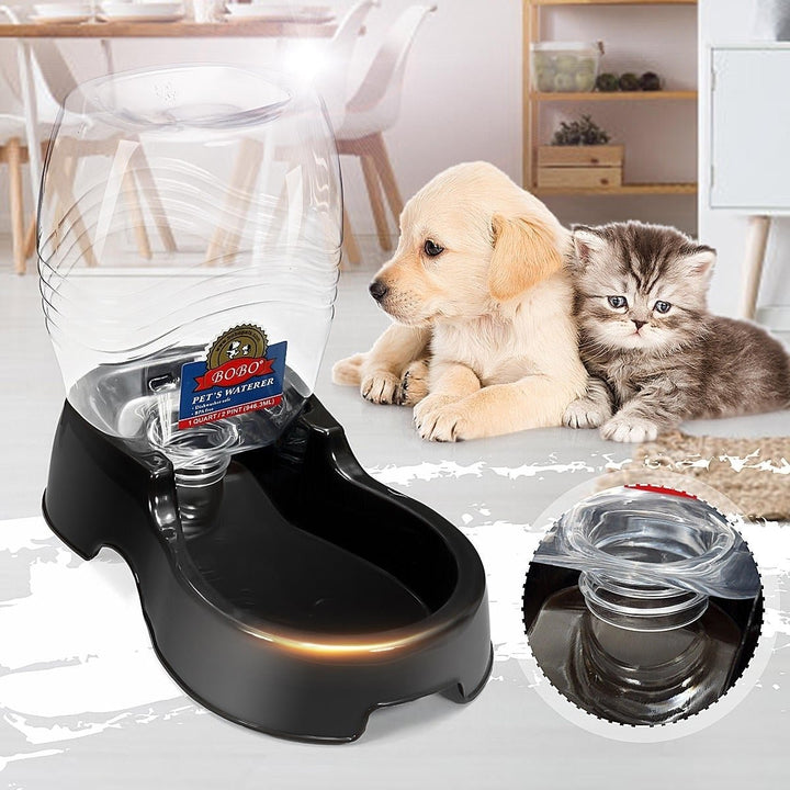 946ml Pet Cat Dog Autoxic Water Drinker Dispenser Rabbit Food Drink Dish Pet Bowl Auto Feeder Waterer Image 1