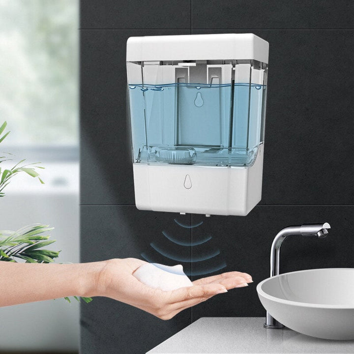 900ML Wall-Mounted Automatic Soap Dispenser IPX3 Waterpfoor Infrared Induction Liquid Dispenser for Bathroom Kitchen Image 5