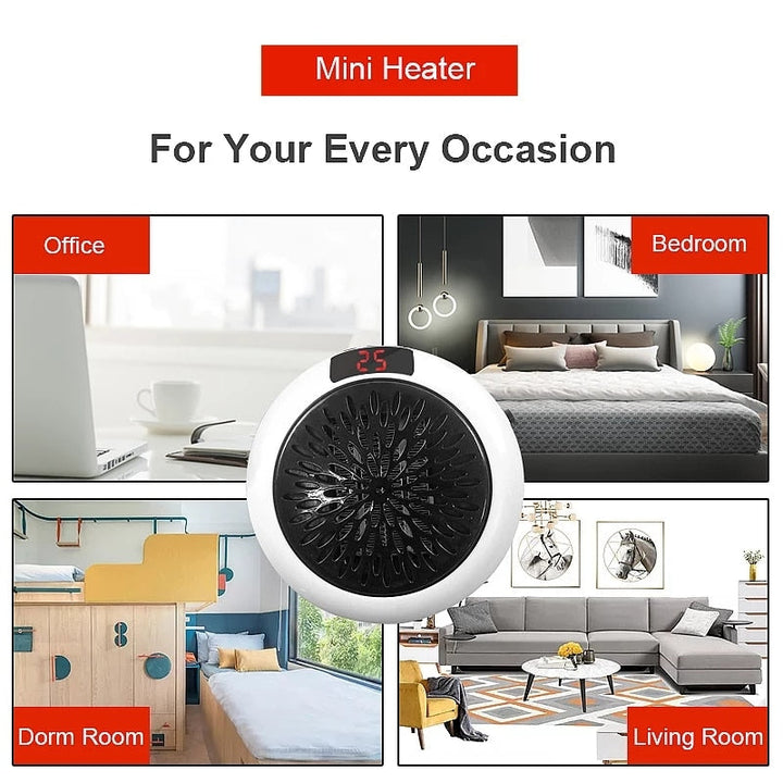 900W Electric Heater Remote Control Constant Temperature Timer Mini Fan Heater Home Office Room Heater Handheld Air Image 6