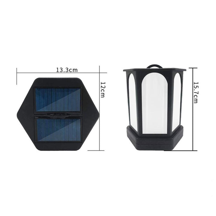 96LED Solar Light Hexagonal Flame Light for Garden Yard Patio Path Image 5