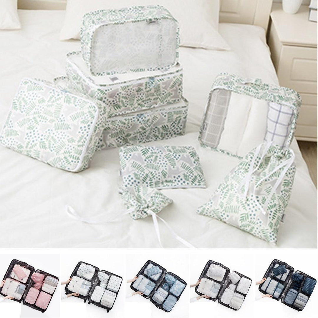 8PCS,Set Travel Luggage Organizer Storage Pouches Suitcase Packing Bags Image 8