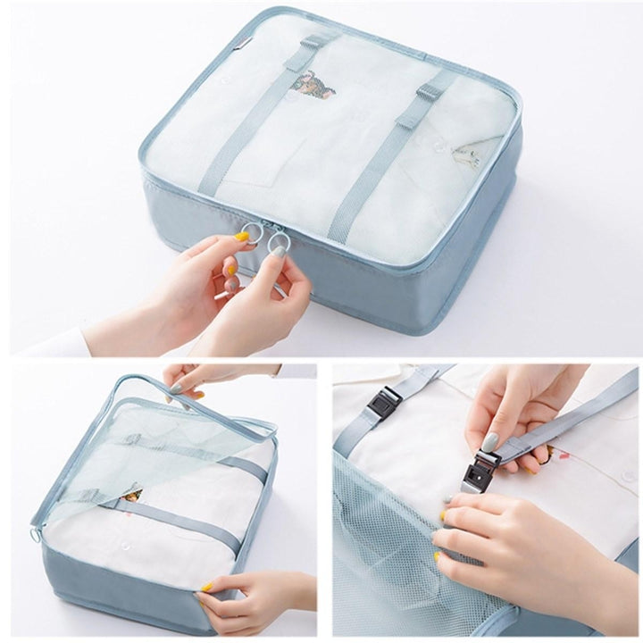 8PCS,Set Travel Luggage Organizer Storage Pouches Suitcase Packing Bags Image 10