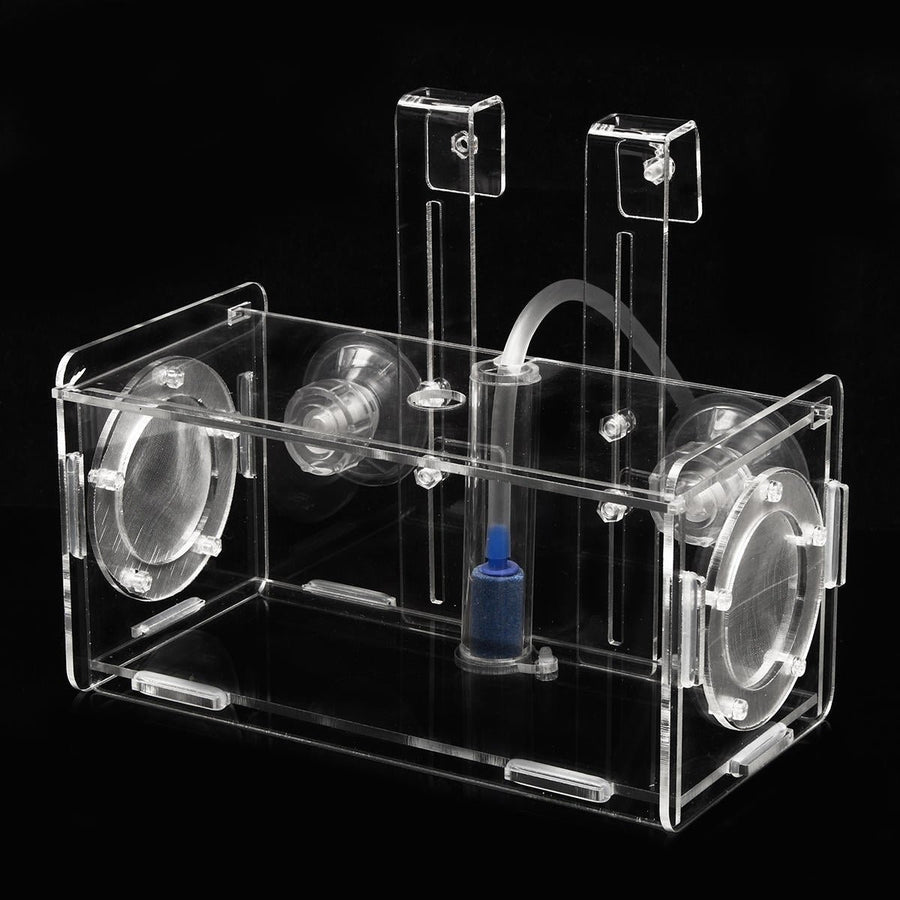 Acrylic Clear Fish Breeding Hatchery Incubator Aquarium Breeder Isolation Box Image 1