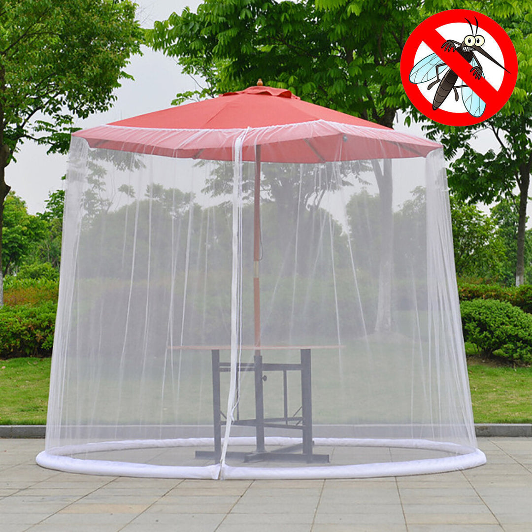 9ft Garden Outdoor Patio Umbrella Table Screen Cover Net Mosquito Insect Net Image 10