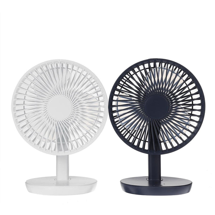 Adjustable Angle Desk Fan DC5V 3-Gear USB Charging Mini Fan Black,White For Outdoor Travle Camping Image 3