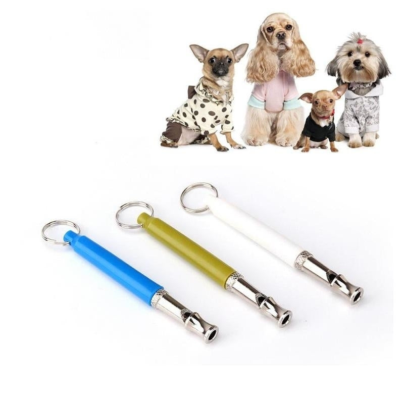 Adjustable Pet Dogs Whistle Anti Bark Ultrasonic Sound Dogs Training Flute Pet Trainer Control Tools Image 1